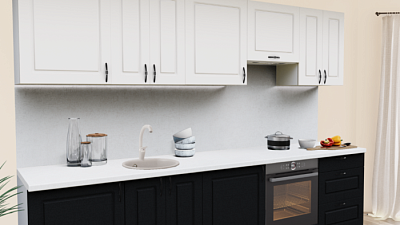 Кухня на заказ Пастель зефир 1222 Квадро